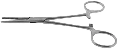 BR Surgical BR Surgical Hemostatic Forceps Kelly 5-1/2 Inch Surgical Grade Stainless Steel NonSterile Ratchet Lock Finger Ring Handle Straight Blunt Serrated Tips – BR12-24014