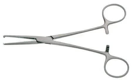 BR Surgical BR Surgical Hemostatic Forceps Rochester-Ochsner 6-1/4 Inch Surgical Grade Stainless Steel NonSterile Ratchet Lock Finger Ring Handle Straight Serrated Tips w/1 X 2 Teeth – BR12-32016