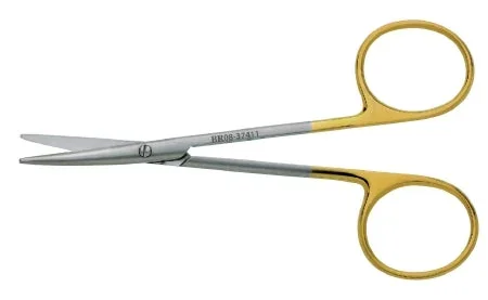 BR Surgical BR Surgical Strabismus Scissors Baby Metzenbaum 4-1/4 Inch Length Surgical Grade Stainless Steel NonSterile Finger Ring Handle Curved Blunt/Blunt – BR08-37111