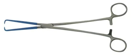 BR Surgical BR Surgical Tenaculum Forceps Schroeder-Braun 9-3/4 Inch Surgical Grade Coated Stainless Steel NonSterile Ratchet Lock Finger Ring Handle Curved 1 X 1 Coated Prongs – BR71-12700C