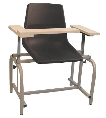 Brandt Industries Blood Drawing Chair Double Adjustable Armrests / Interchangeable Black – 20701