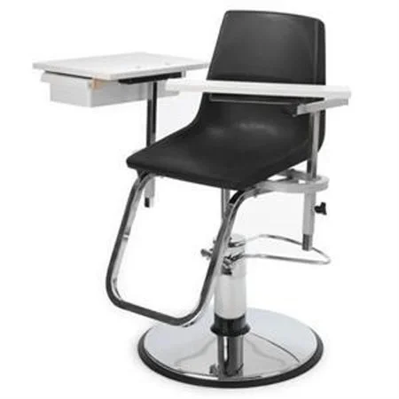 Brandt Industries Power Blood Drawing Chair Double Adjustable Armrests / Interchangeable Neutral Gray – 23700