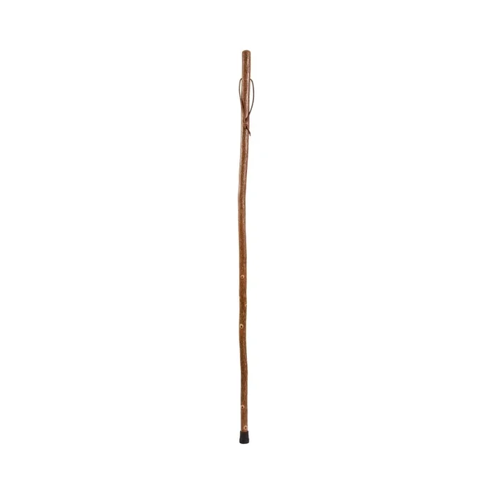 Brazos Sassafras Print Wood Hiking Staff, 55-Inch Height, Brown