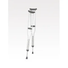 Breg Underarm Crutches Aluminum Frame Tall Adult 250 lbs. Weight Capacity Push Button / Wing Nut Adjustment, 1/EA
