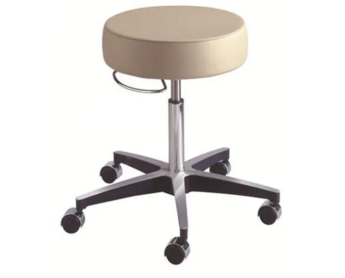 Brewer Century Pneumatic Exam Stool w/Backrest 17.5-24.5 Purple Grey