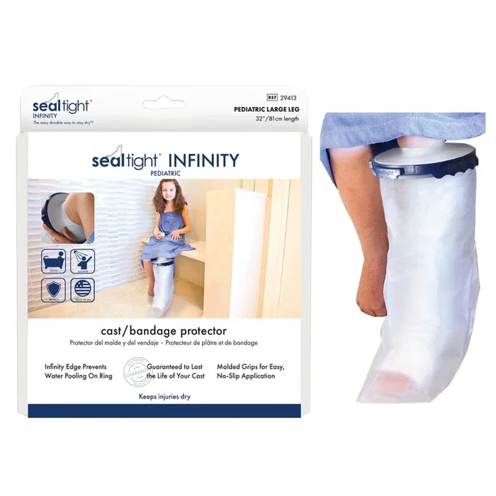 Brownmed Seal-Tight® Infinity Cast Protector, Pediatric, 32″ Large Leg