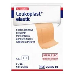 BSN Medical Adhesive Strip Leukoplast Elastic 2 X 3 Inch Cross-Elastic Material Rectangle Tan Sterile, 600/CS