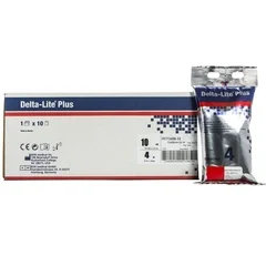 BSN Medical Cast Tape Delta-Lite® Plus 2 Inch X 12 Foot Fiberglass / Resin Red, 10/BX
