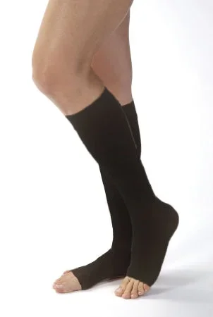 BSN Medical JOBST Opaque Compression Stockings Knee High Medium Black Open Toe – 115385