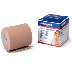 BSN Medical Orthopedic Corrective Tape Leukotape® K Wave Pattern Adhesive Cotton / Polyacrylate 3 Inch X 5-1/2 Yard Beige NonSterile, 5/BX