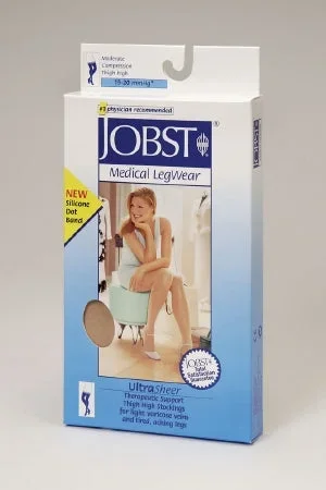 BSN Medical Ultrasheer Compression Stockings Thigh High Small Honey Closed Toe – 119526