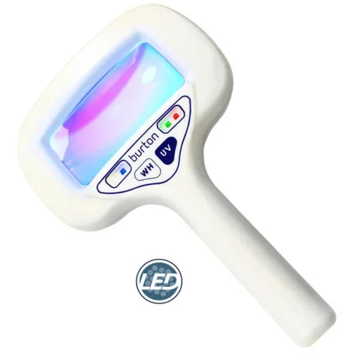 Burton Hand Held UV Light with Magnifier, 2 White & 2 UV Bulbs, 220V