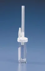 Busse Hospital Disposables Busse Mucus Specimen Trap 5 Inch Length Plastic Screw Cap 80 mL (2.7 oz.) Sterile OR – 407