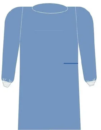 C-Core Medical Non-Reinforced Surgical Gown with Towel 2X-Large Unisex Sterile Blue – 30141