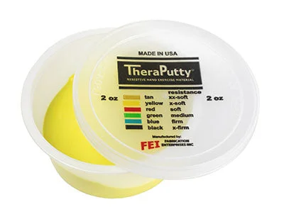 CanDo Antimicrobial Theraputty Exercise Material – 2 oz – Yellow – X-soft – 10-2601