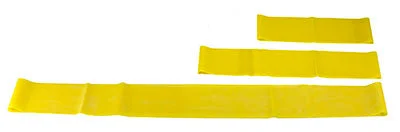 CanDo Band Exercise Loop – 3 piece set (10″,15″,30″), yellow – x-light – 10-5841