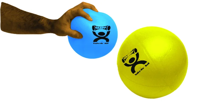 CanDo Cushy-Air Hand Ball – Black – 10″ (25 cm)