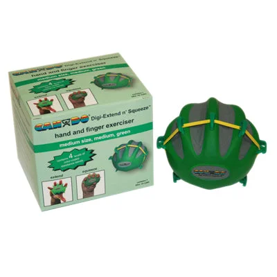 CanDo Digi-Extend n’ Squeeze Hand Exerciser – Large – Green, moderate – 10-2292