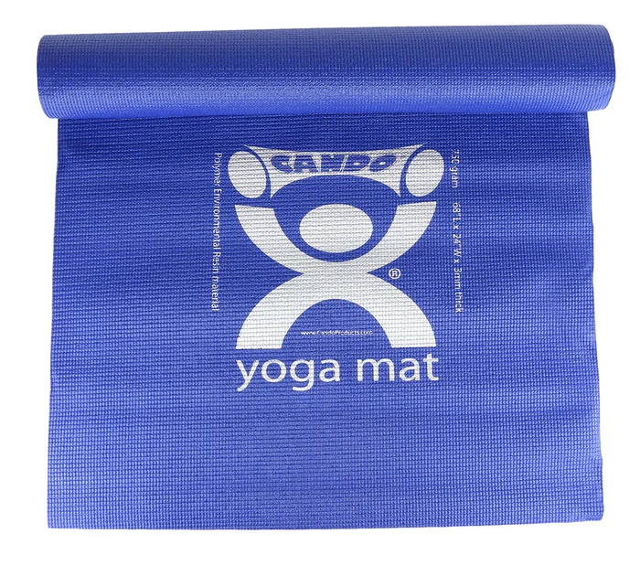 CanDo Exercise Mat – yoga mat – Blue, 68″ x 24″ x 0.12″