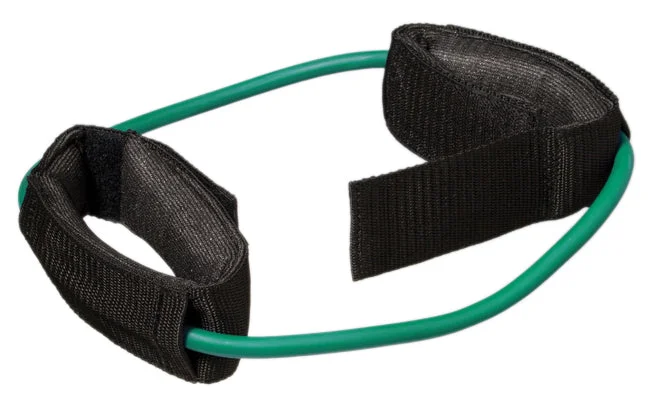 CanDo Exercise Tubing with Cuff Exerciser – 35″ – Green – medium – 10-5763