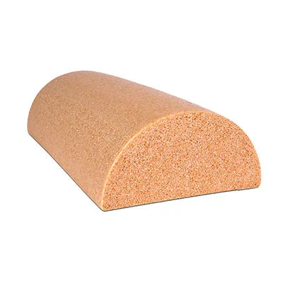 CanDo Foam Roller – Antimicrobial – Beige PE foam – 6″ x 12″ – Half-Round – 30-2333