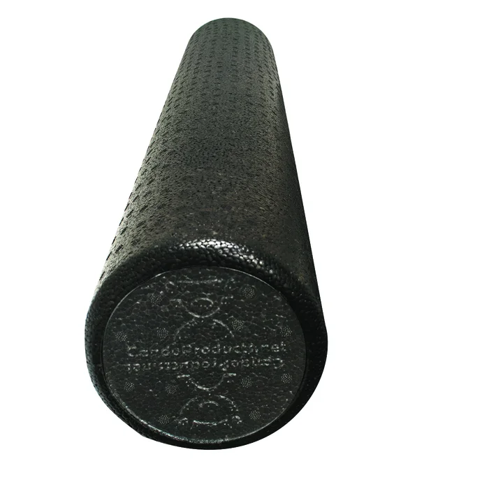 CanDo Foam Roller – Black Composite – Extra Firm – 6″ x 36″ – Round