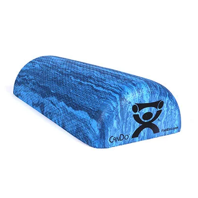 CanDo Foam Roller – Blue EVA Foam – Extra Firm – 6″ x 12″ – Half-Round – 30-2211