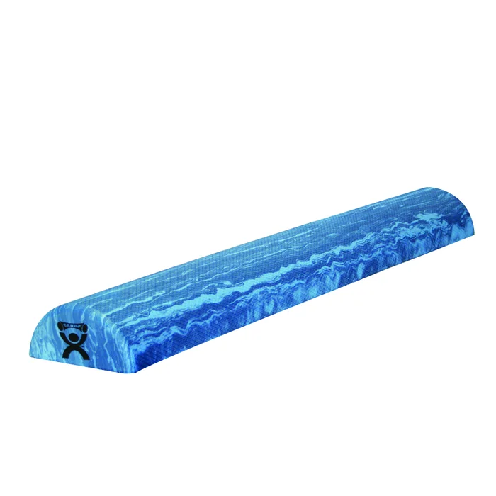CanDo Foam Roller – Blue EVA Foam – Extra Firm – 6″ x 36″ – Half-Round