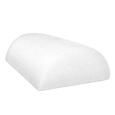 CanDo Foam Roller – Full-Skin – White PE foam – 6″ x 12″ – Half-Round – 30-2341
