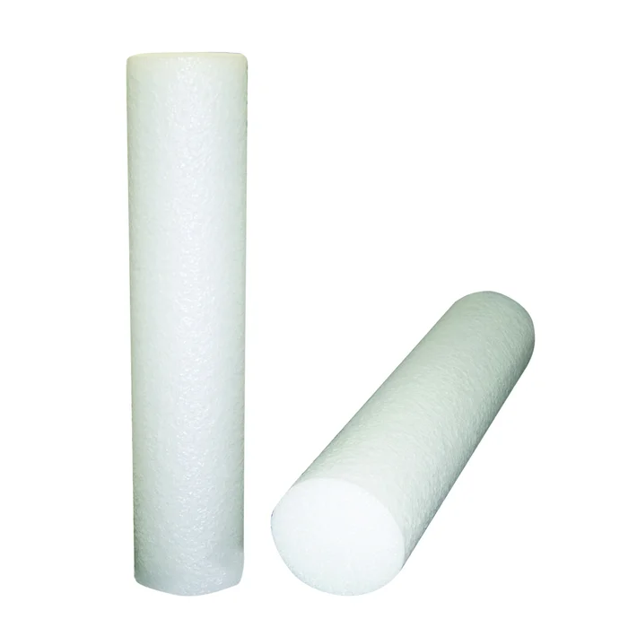 CanDo Foam Roller – Jumbo – White PE foam – 8″ x 36″ – Round