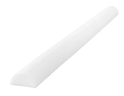 CanDo Foam Roller – Slim – White PE foam – 3″ x 36″ – Half-Round – 30-2116