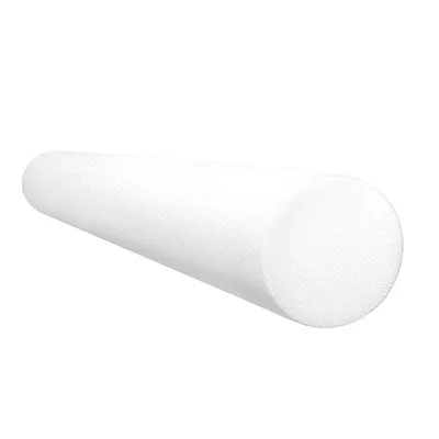 CanDo Foam Roller – White PE foam – 4″ x 36″ – Round – 30-2102