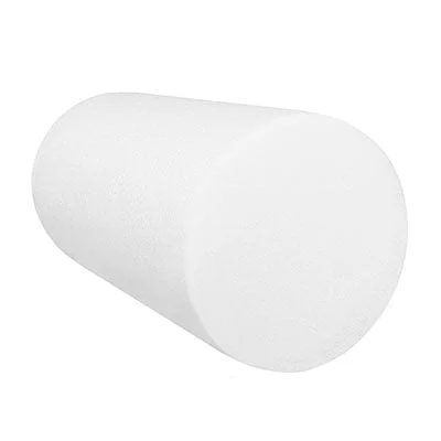 CanDo Foam Roller – White PE foam – 6″ x 12″ – Round – 30-2101