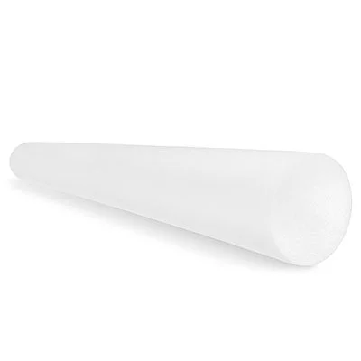 CanDo Foam Roller – White PE foam – 6″ x 48″ – Round – 30-2108