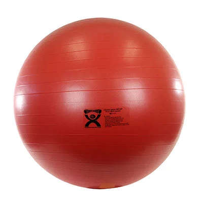 CanDo Inflatable Exercise Ball – ABS Extra Thick – Red – 30″ (75 cm) – 30-1854