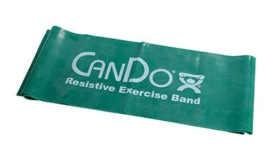CanDo Latex Free Exercise Band – 5′ length – Green – medium – 10-5753