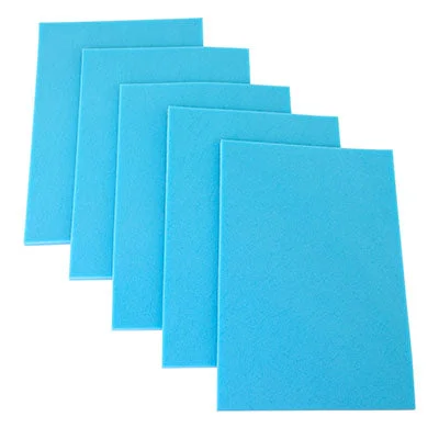 CanDo Memory Foam with PSA, Blue, 1/4″ x 8″ x 12″, Pack of 5, Case of 5 – 10-2483-5