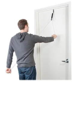 CanDo Overdoor Shoulder Pulley – Single Pulley with Door Bracket – 50-1024