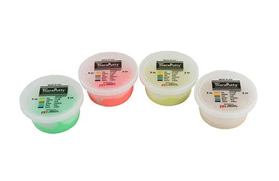CanDo Scented Theraputty Exercise Material – 2 oz – 4-piece set (tan-green) – 10-2795