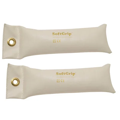 CanDo SoftGrip Hand Weight – 4 lb – Silver – pair – 10-0356-2