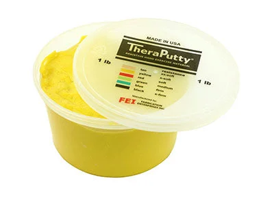 CanDo Sparkle Theraputty Exercise Material – 1 lb – Yellow – X-Soft – 10-2774