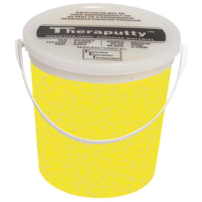 CanDo Sparkle Theraputty Exercise Material – 5 lb – Yellow – X-Soft – 10-2784