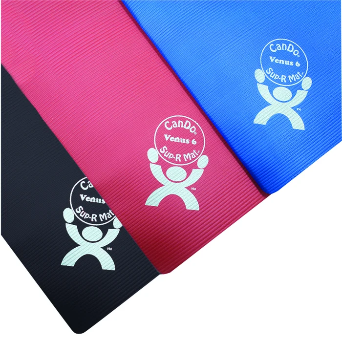 CanDo Sup-R Mat, Jupiter, 78″ x 40″ x 0.6″, black, case of 6