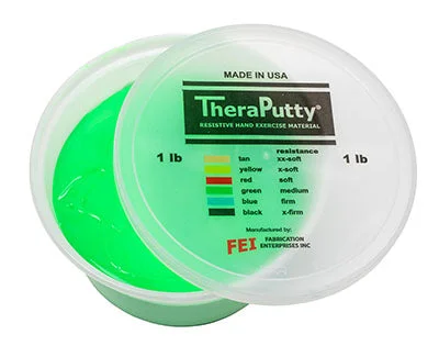 CanDo Theraputty Exercise Material – 1 lb – Green – Medium – 10-0920