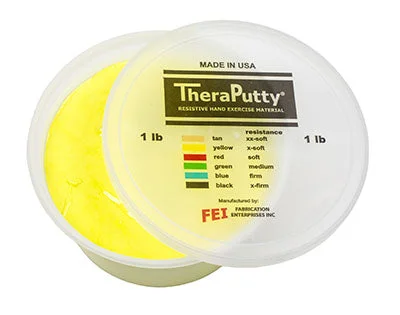 CanDo Theraputty Exercise Material – 1 lb – Yellow – X-soft – 10-0918