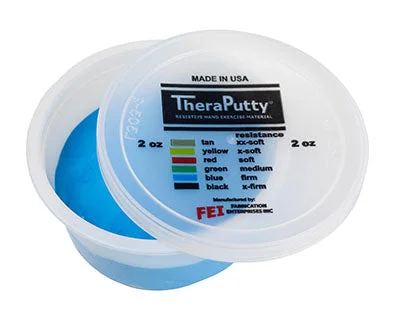 CanDo Theraputty Exercise Material – 2 oz – Blue – Firm – 10-0903