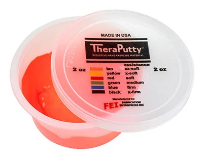 CanDo Theraputty Exercise Material – 2 oz – Red – Soft – 10-0901