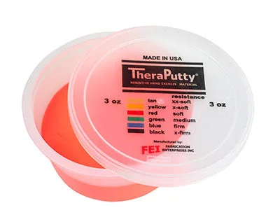 CanDo Theraputty Exercise Material – 3 oz – Red – Soft – 10-0968