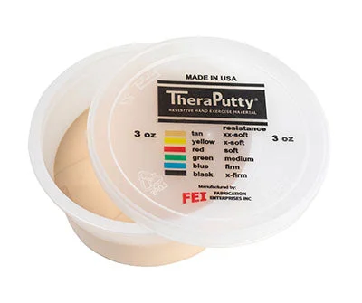 CanDo Theraputty Exercise Material – 3 oz – Tan – XX-Soft – 10-0957