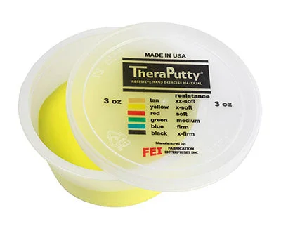 CanDo Theraputty Exercise Material – 3 oz – Yellow – X-soft – 10-0967